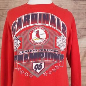 Vintage‎ St. Louis Cardinals Sweatshirt Mens XL 1996 Champions Crewneck Lee USA